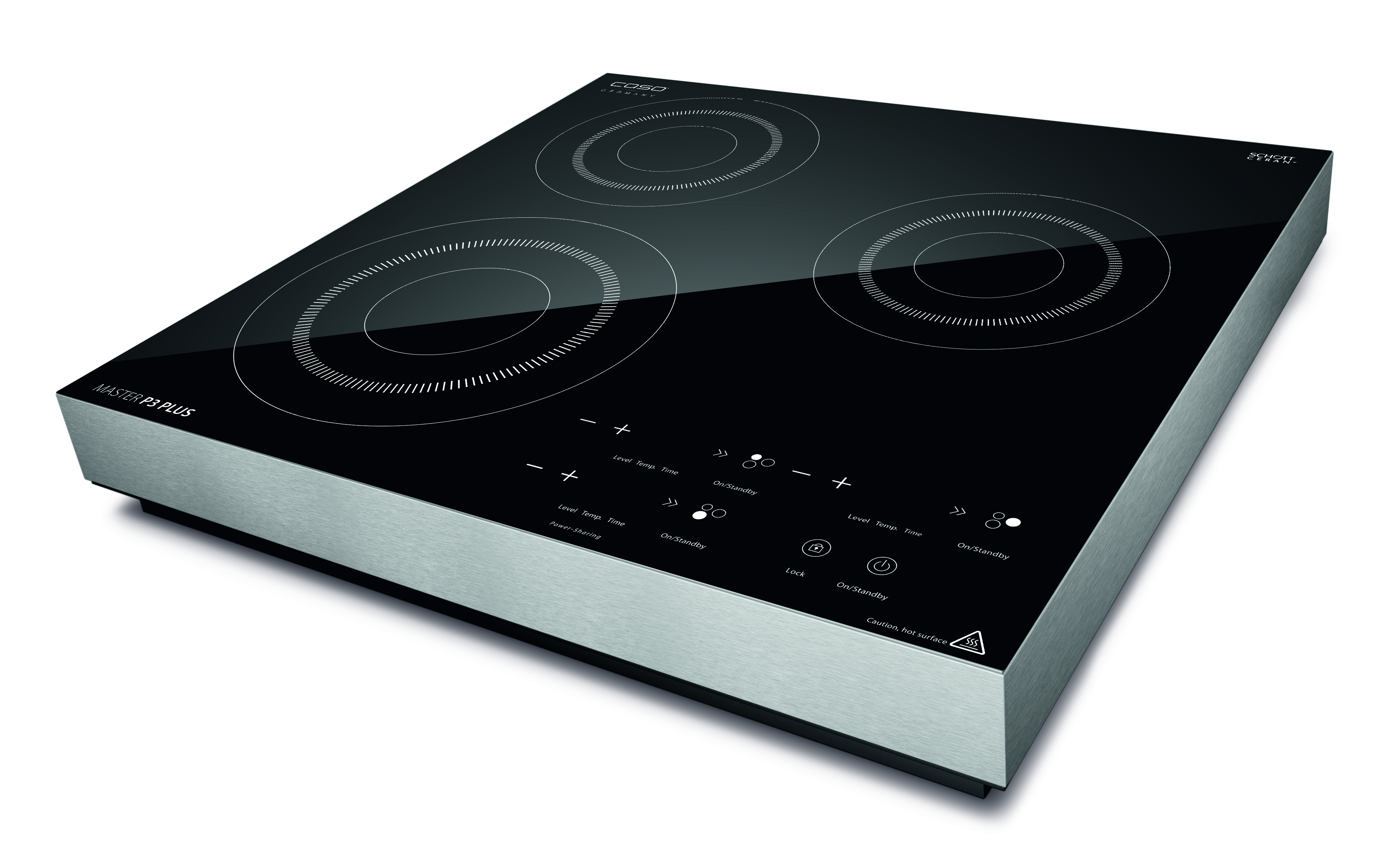 Caso Induktion Master P3 Plus, m. stålkant